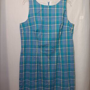 AGB SLEEVELESS PLAID DRESS SIZE 14